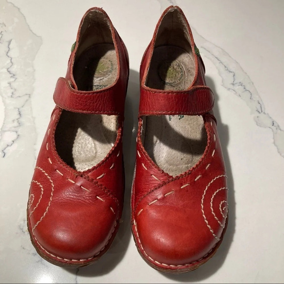 EL NATURALISTA Sz 37 Leather Mary Jane Hook & Loop Closure Rubber Sole Shoes - Picture 2 of 14